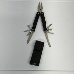 Vintage Fineline Stainless Steel Multitool Pliers Ruler Knife Opener Screwdriver
